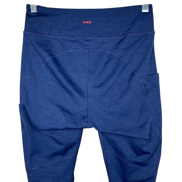 Saucony Leggings Cropped Blue Stretchy Pockets Active Workout Women's S - Picture 6 of 9